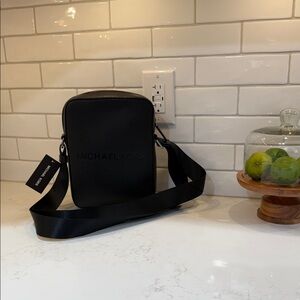 NWT Michael Kors Black Messenger Bag for Men